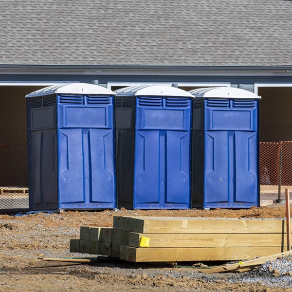 what is the expected delivery and pickup timeframe for the porta potties in Cromwell PA